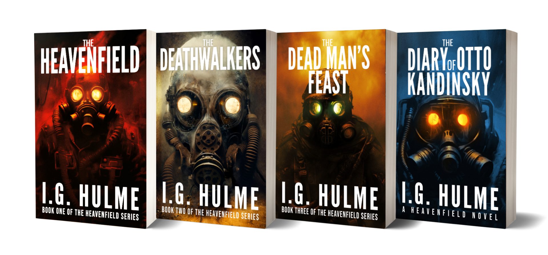 The Heavenfield book series by I.G. Hulme