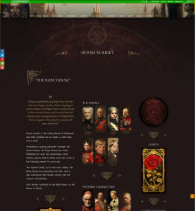 Screenshot of Circle of Souls website